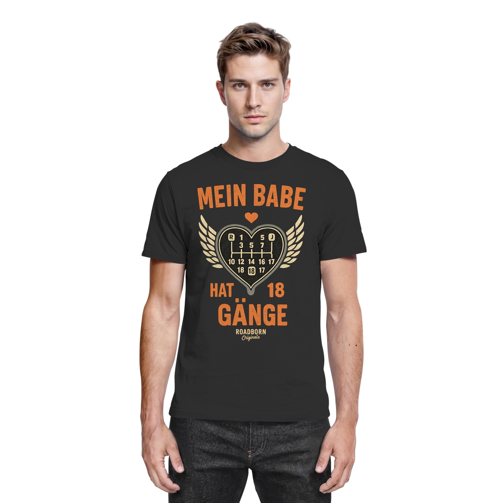 Mein Babe hat 18 Gänge - Premium Shirt