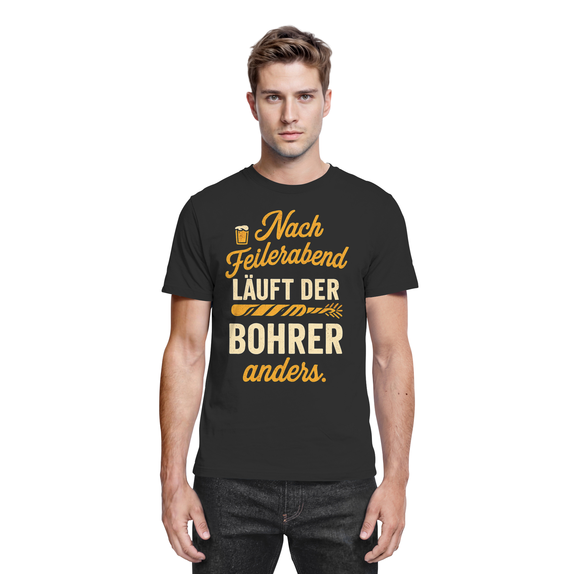 Nach Feierabend läuft der Bohrer anders - Premium Shirt