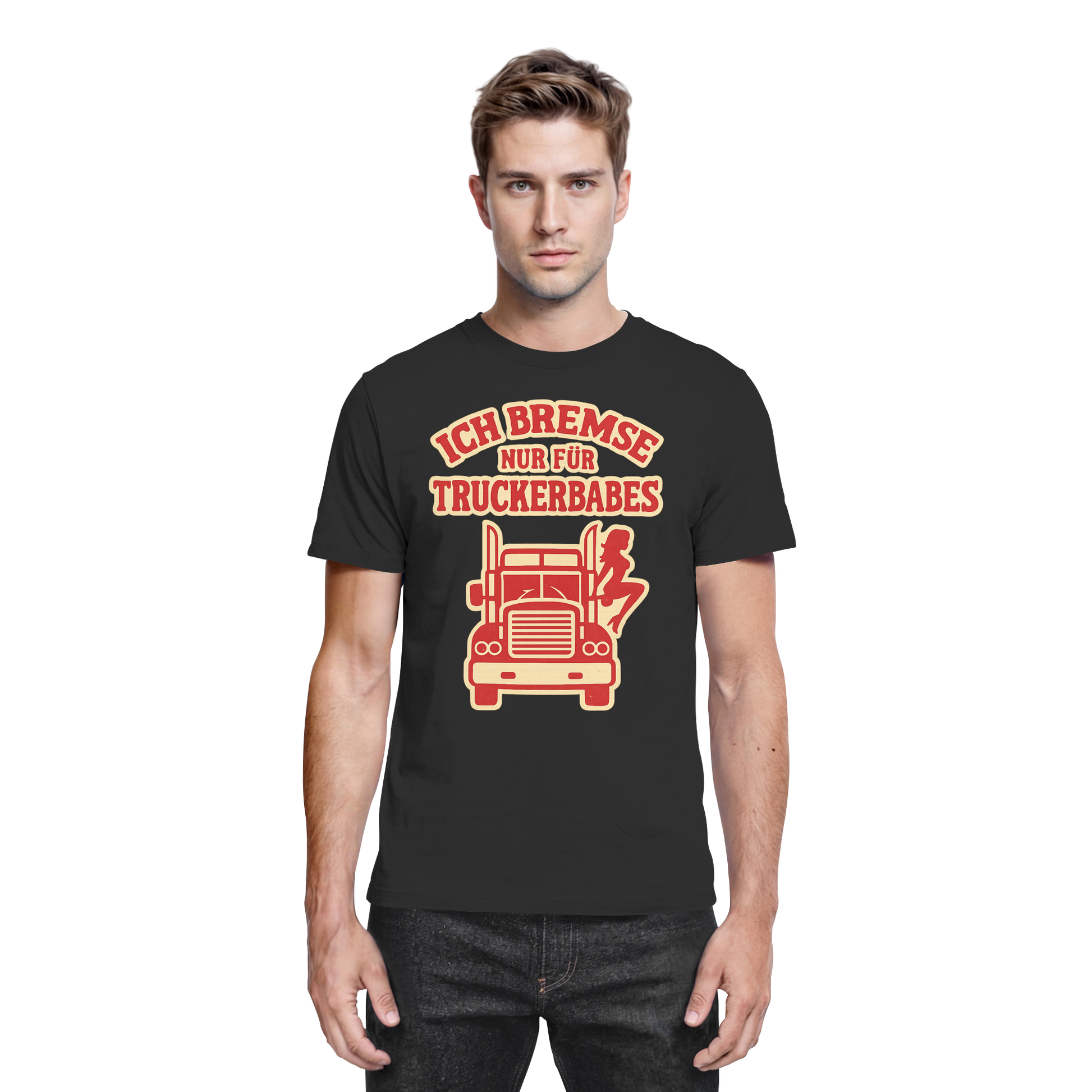 Ich bremse nur für Truckerbabes - Premium Shirt