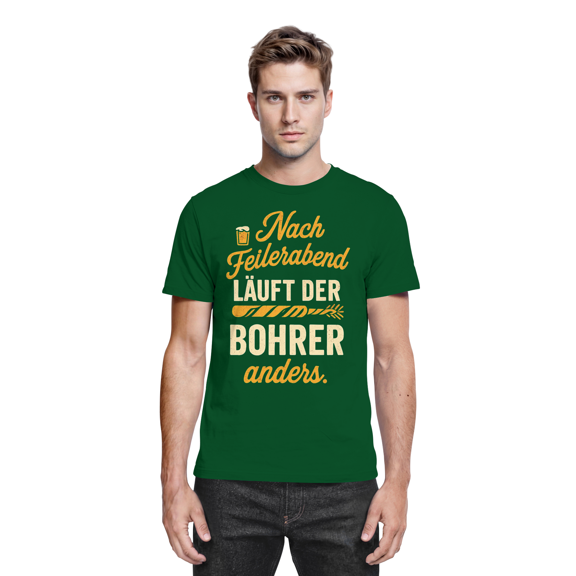 Nach Feierabend läuft der Bohrer anders - Premium Shirt