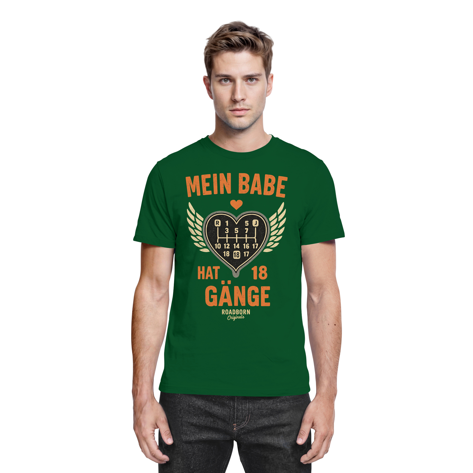 Mein Babe hat 18 Gänge - Premium Shirt