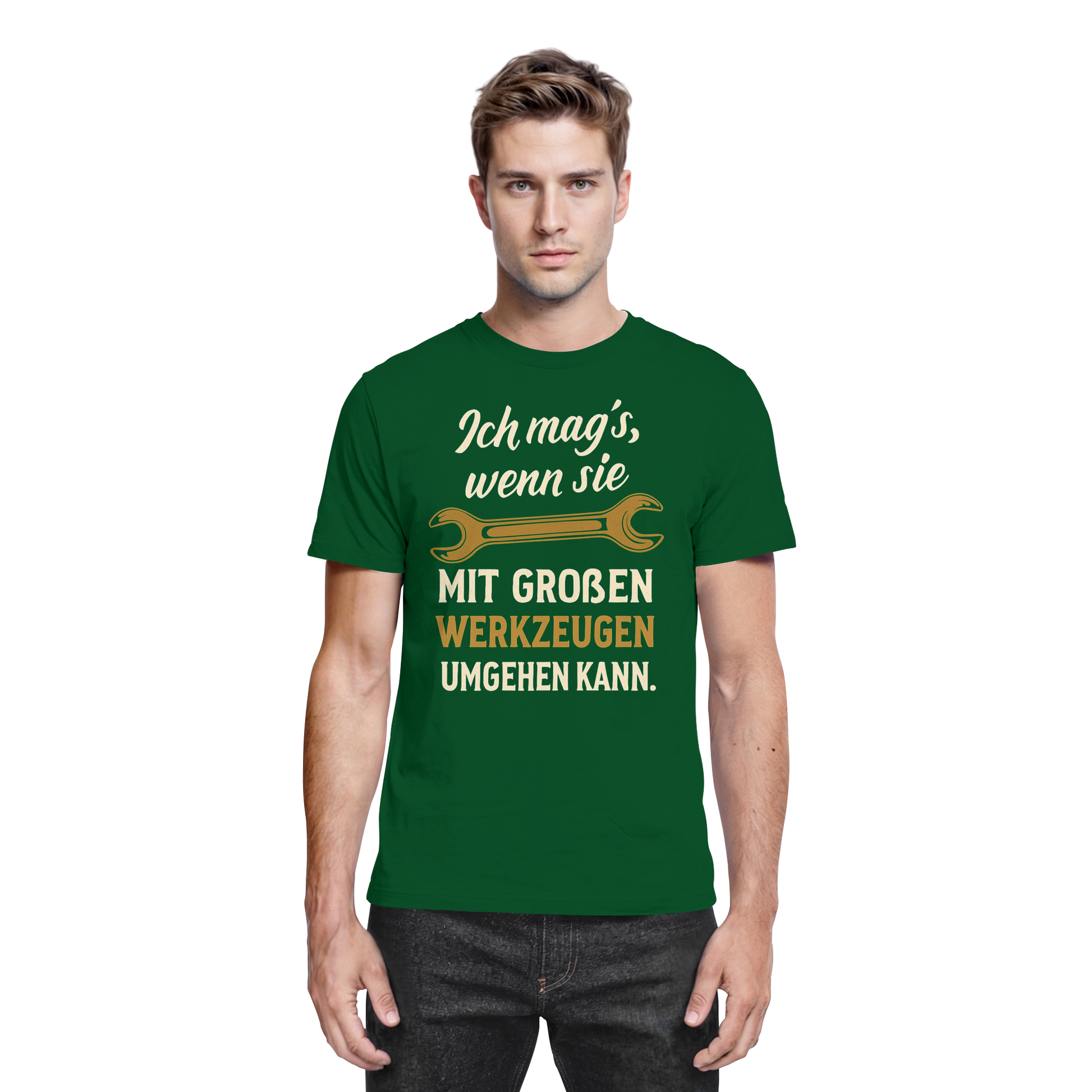Ich mag's, wenn sie mit großen Werkzeugen umgehen kann - Premium Shirt
