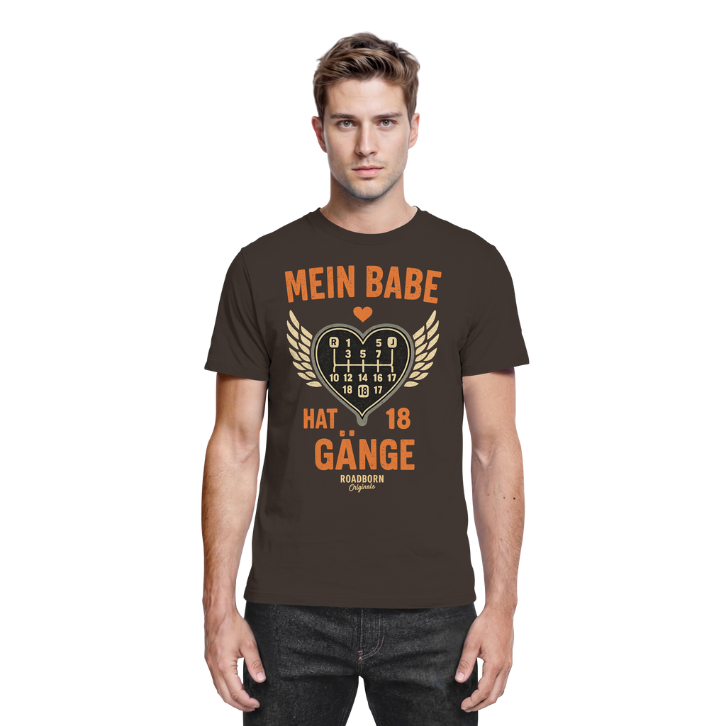 Mein Babe hat 18 Gänge - Premium Shirt