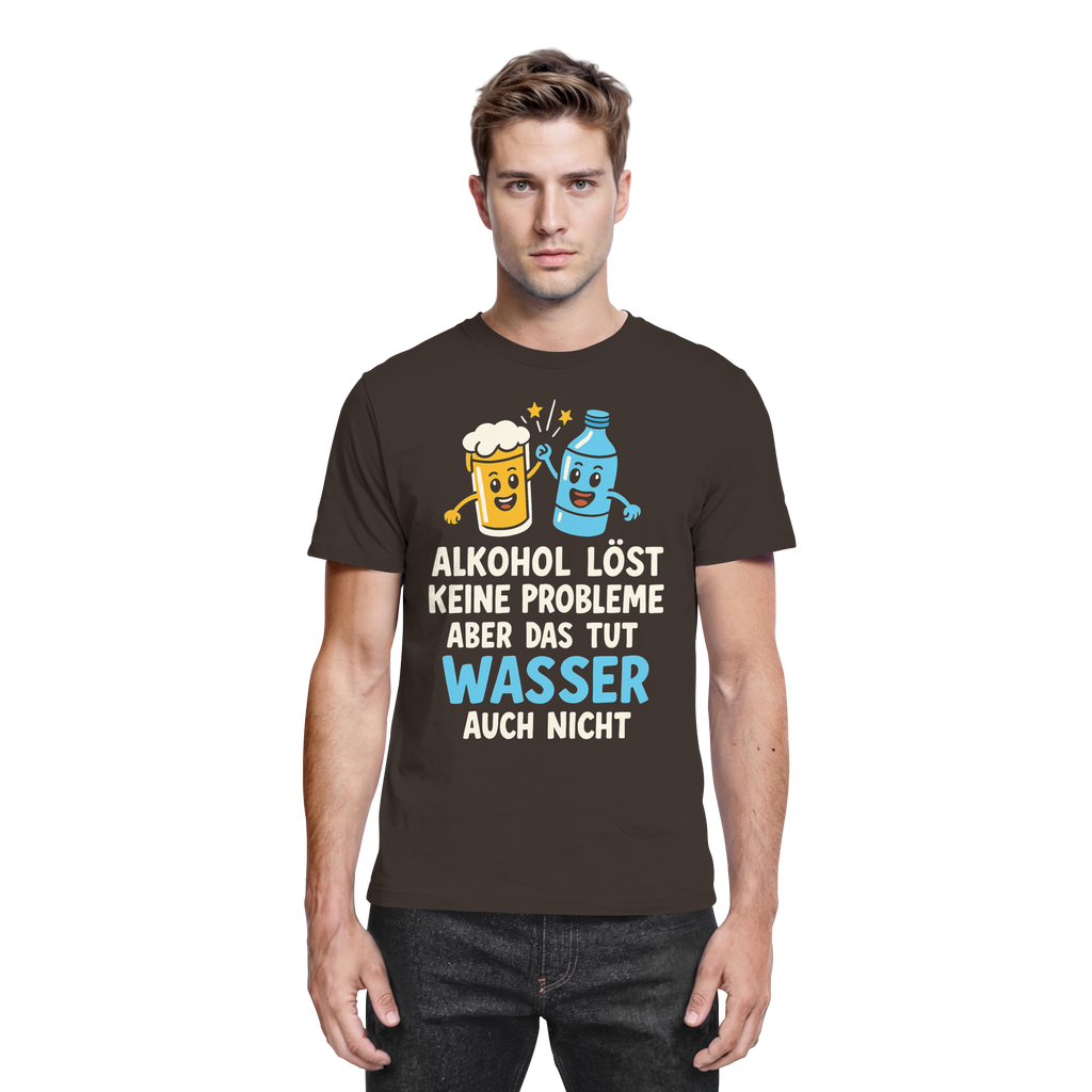 Alkohol löst keine Probleme aber Wasser auch nicht - Premium Shirt