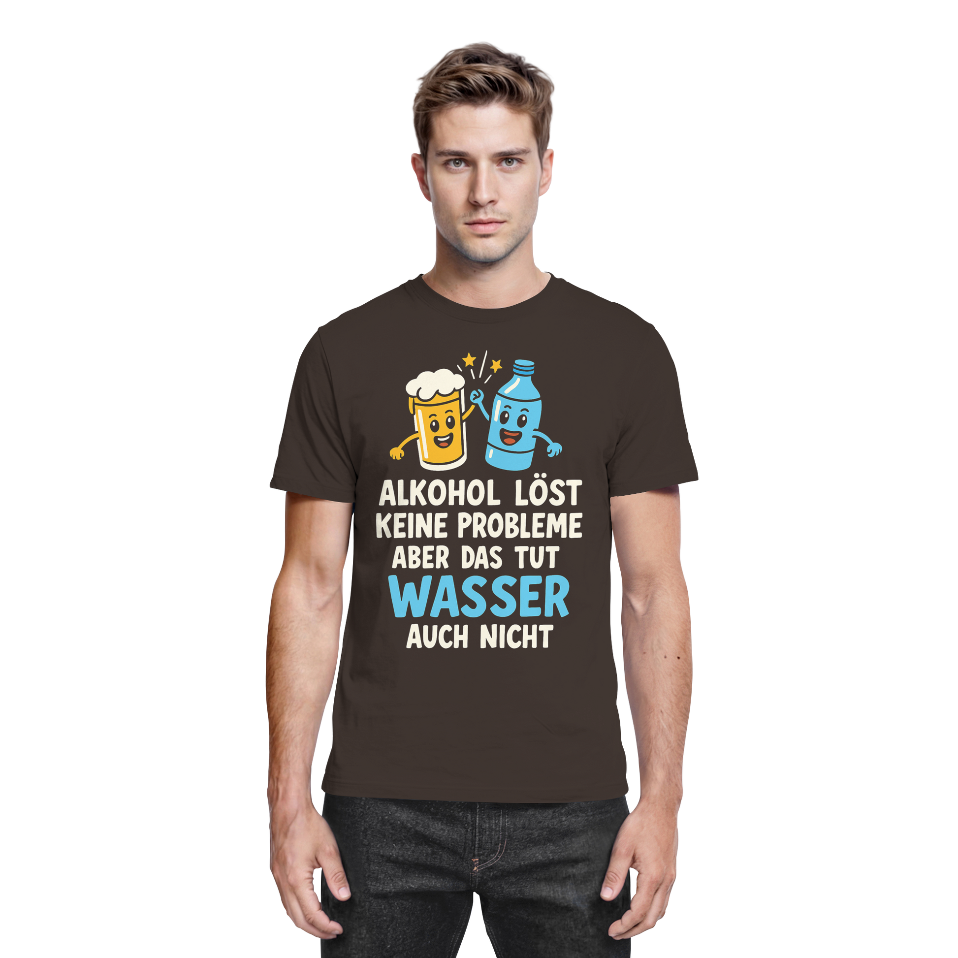 Alkohol löst keine Probleme aber Wasser auch nicht - Premium Shirt