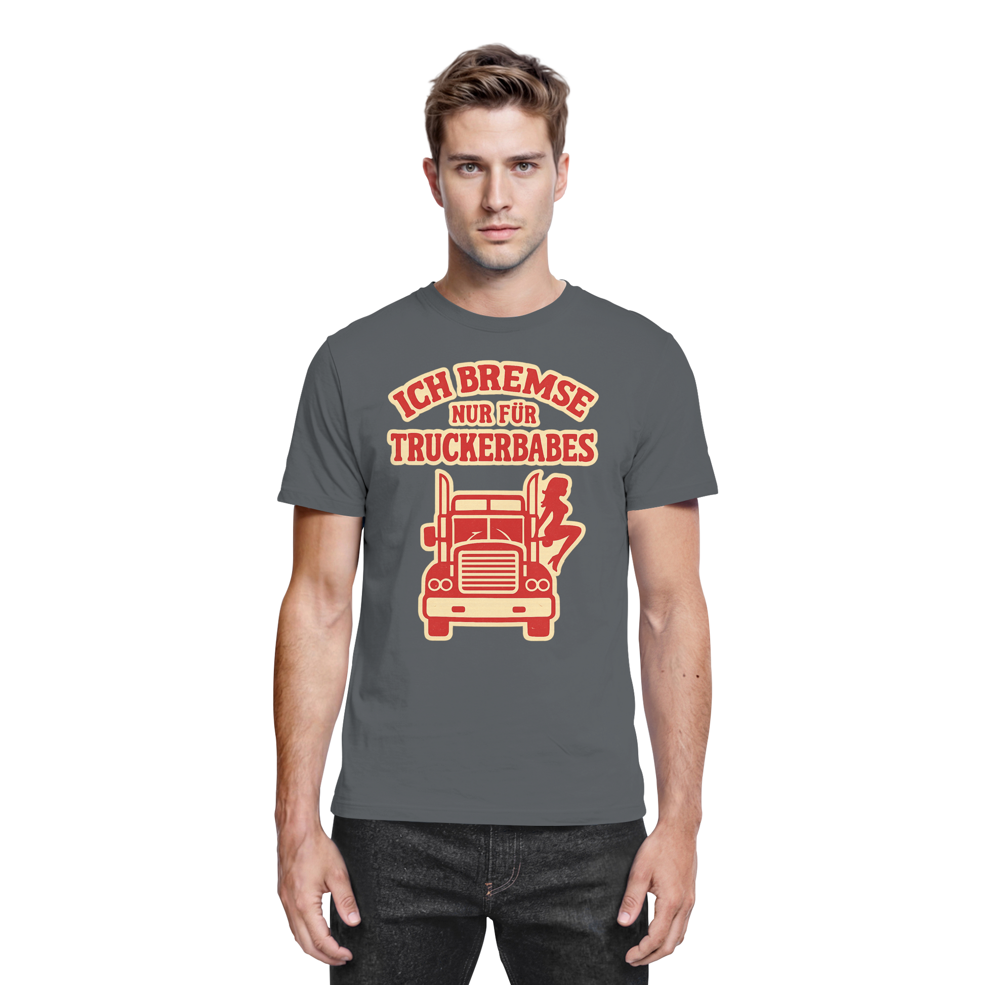 Ich bremse nur für Truckerbabes - Premium Shirt