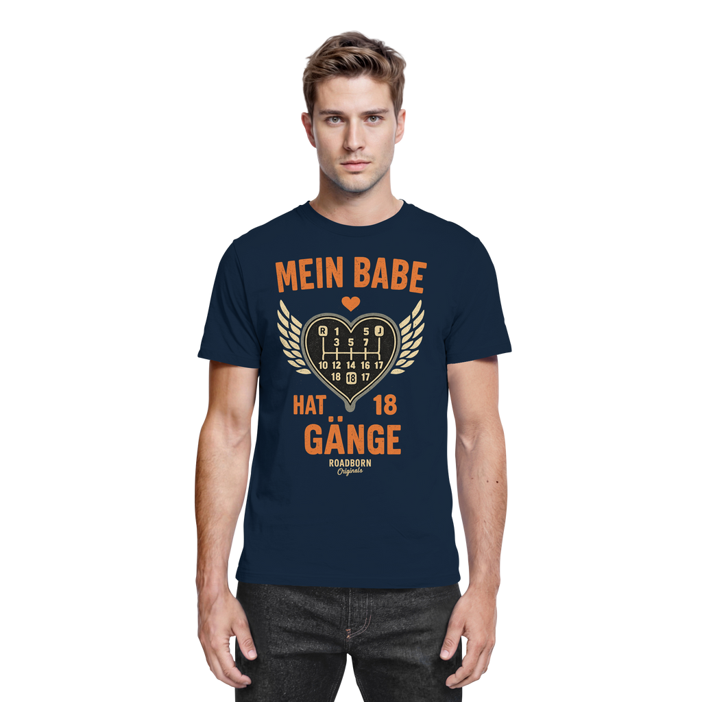 Mein Babe hat 18 Gänge - Premium Shirt