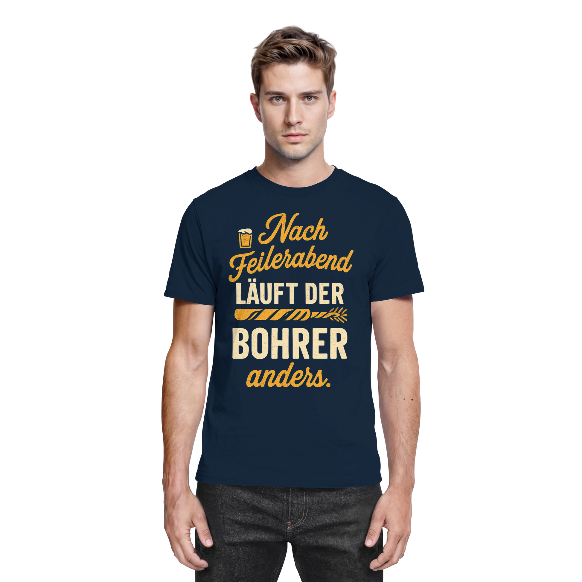 Nach Feierabend läuft der Bohrer anders - Premium Shirt
