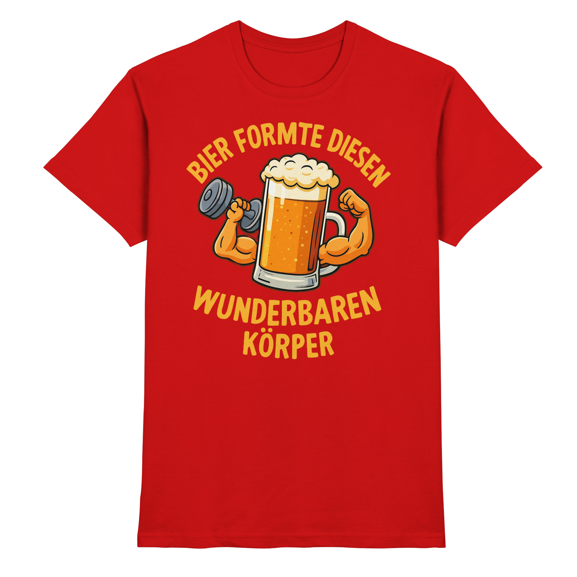 Bier formte diesen wunderbaren Körper - Premium Shirt