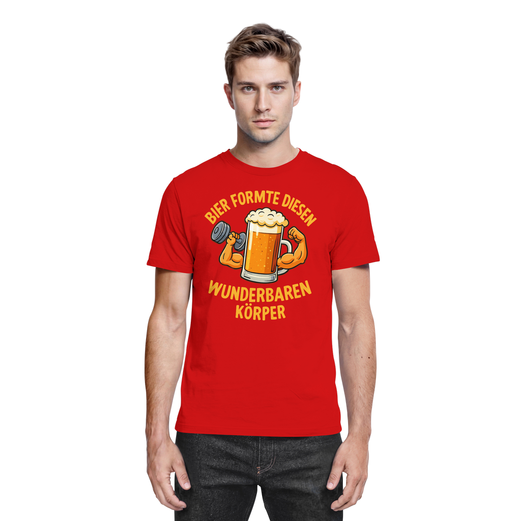 Bier formte diesen wunderbaren Körper - Premium Shirt