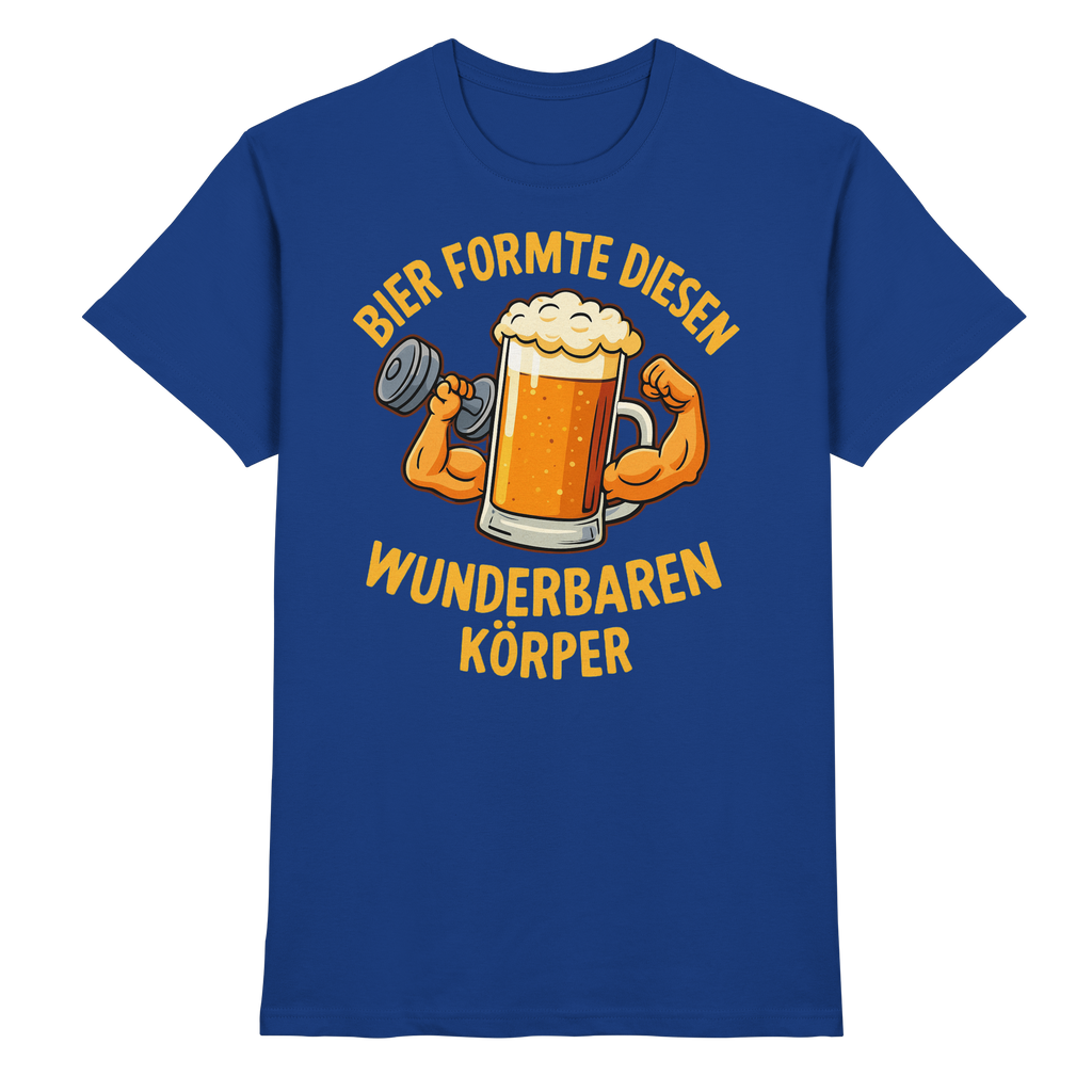Bier formte diesen wunderbaren Körper - Premium Shirt