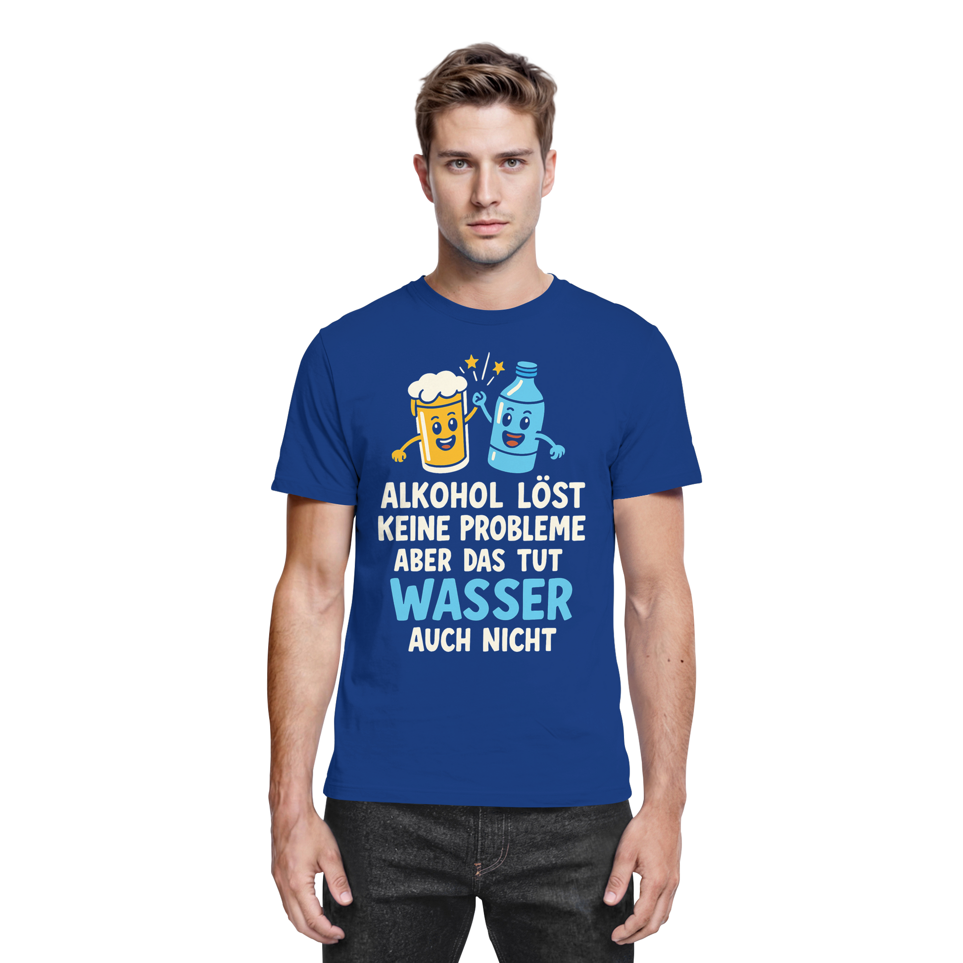 Alkohol löst keine Probleme aber Wasser auch nicht - Premium Shirt