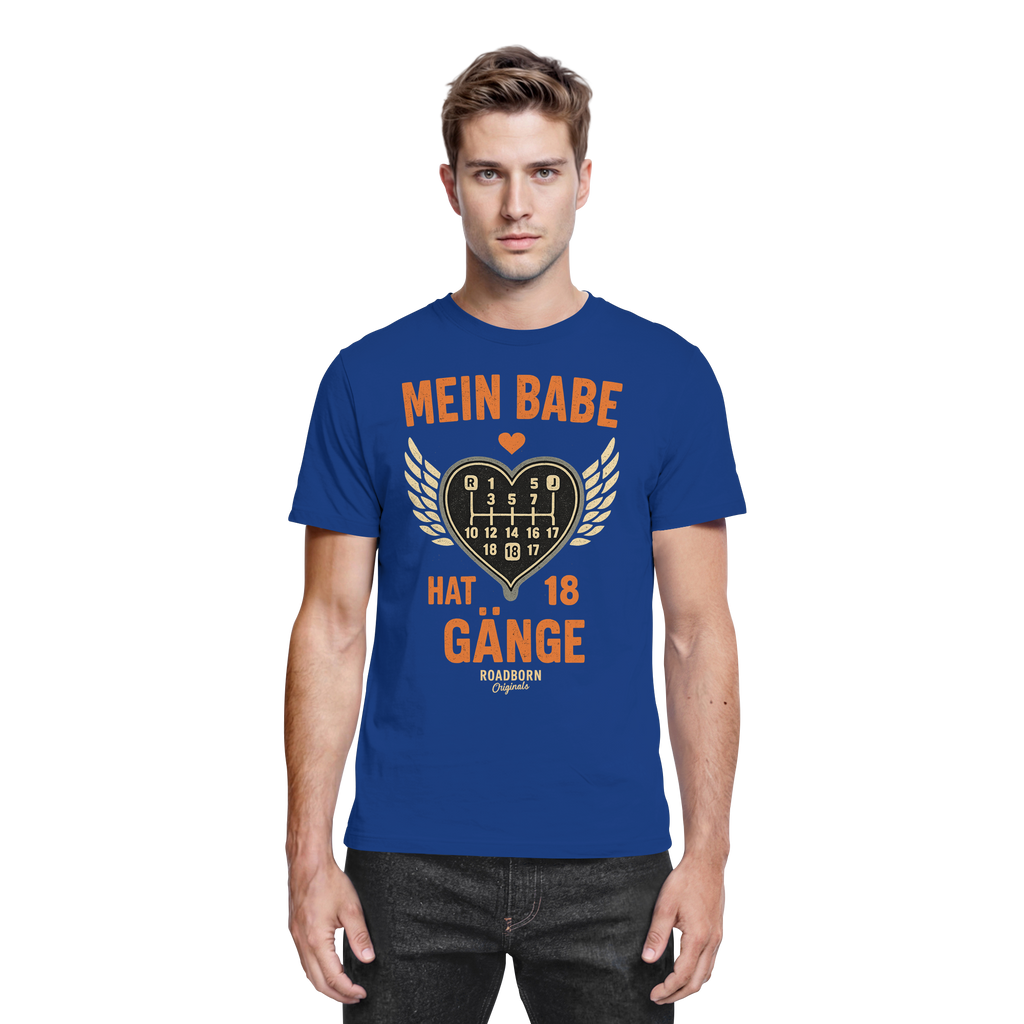 Mein Babe hat 18 Gänge - Premium Shirt
