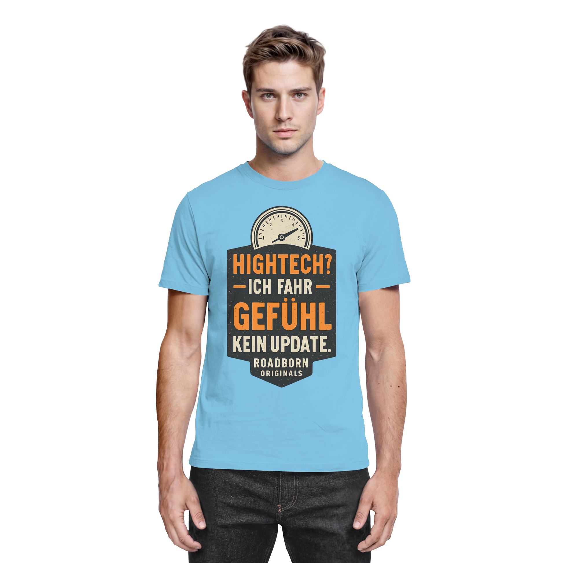Hightech? Ich fahr Gefühl - kein Update. - Premium Shirt