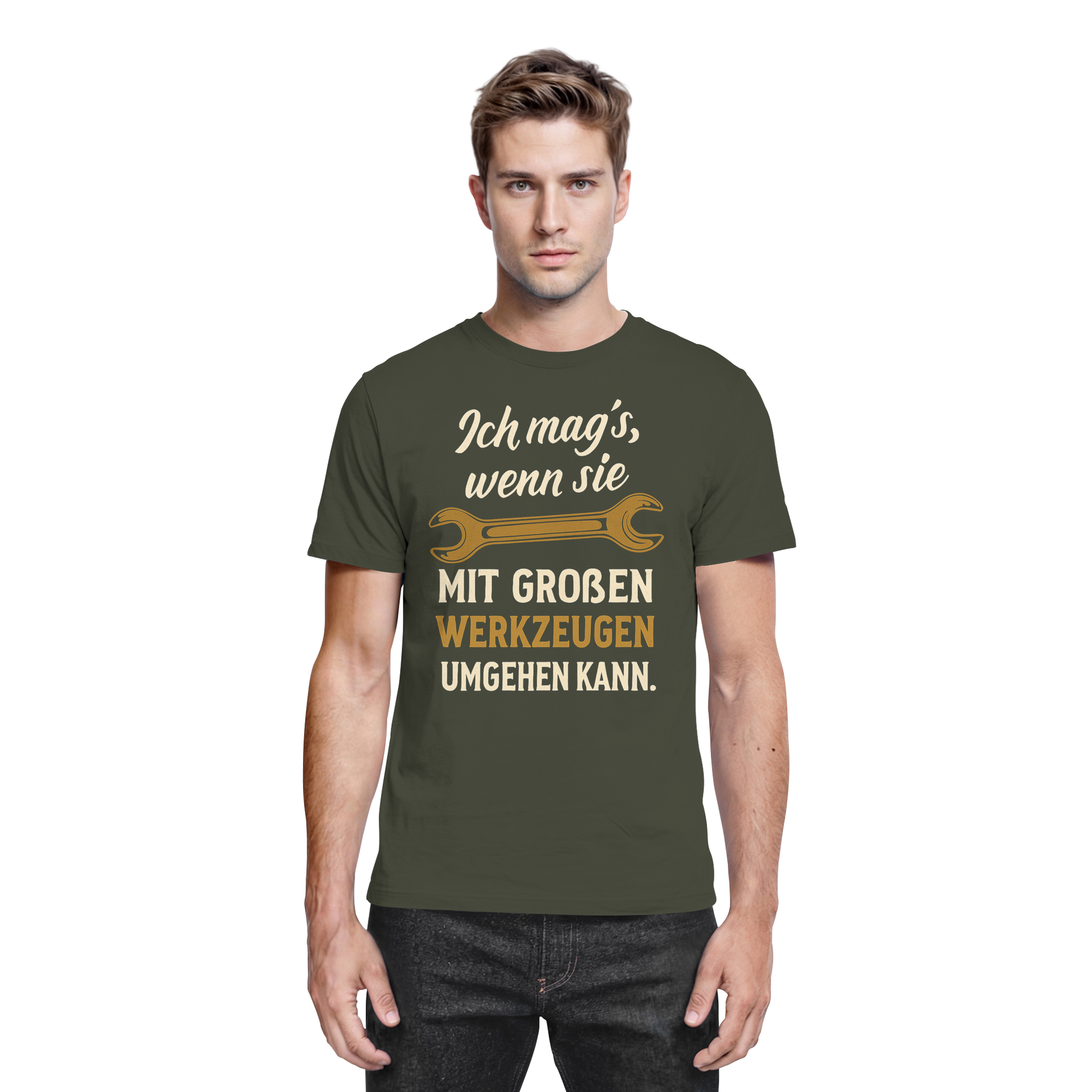 Ich mag's, wenn sie mit großen Werkzeugen umgehen kann - Premium Shirt