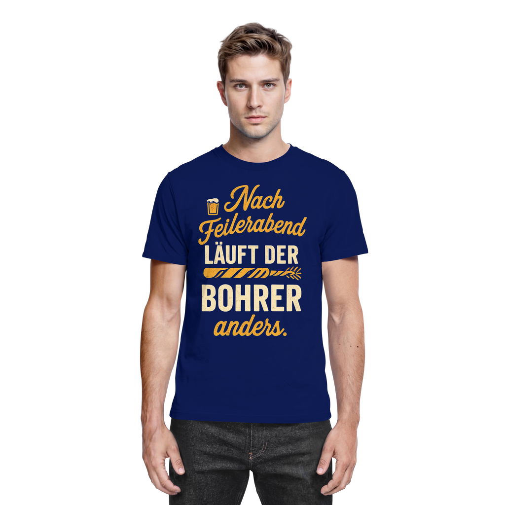 Nach Feierabend läuft der Bohrer anders - Premium Shirt