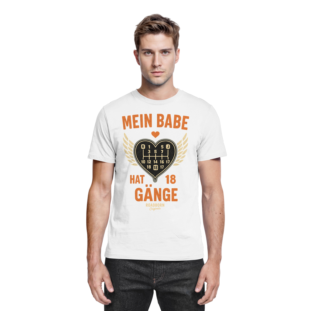 Mein Babe hat 18 Gänge - Premium Shirt