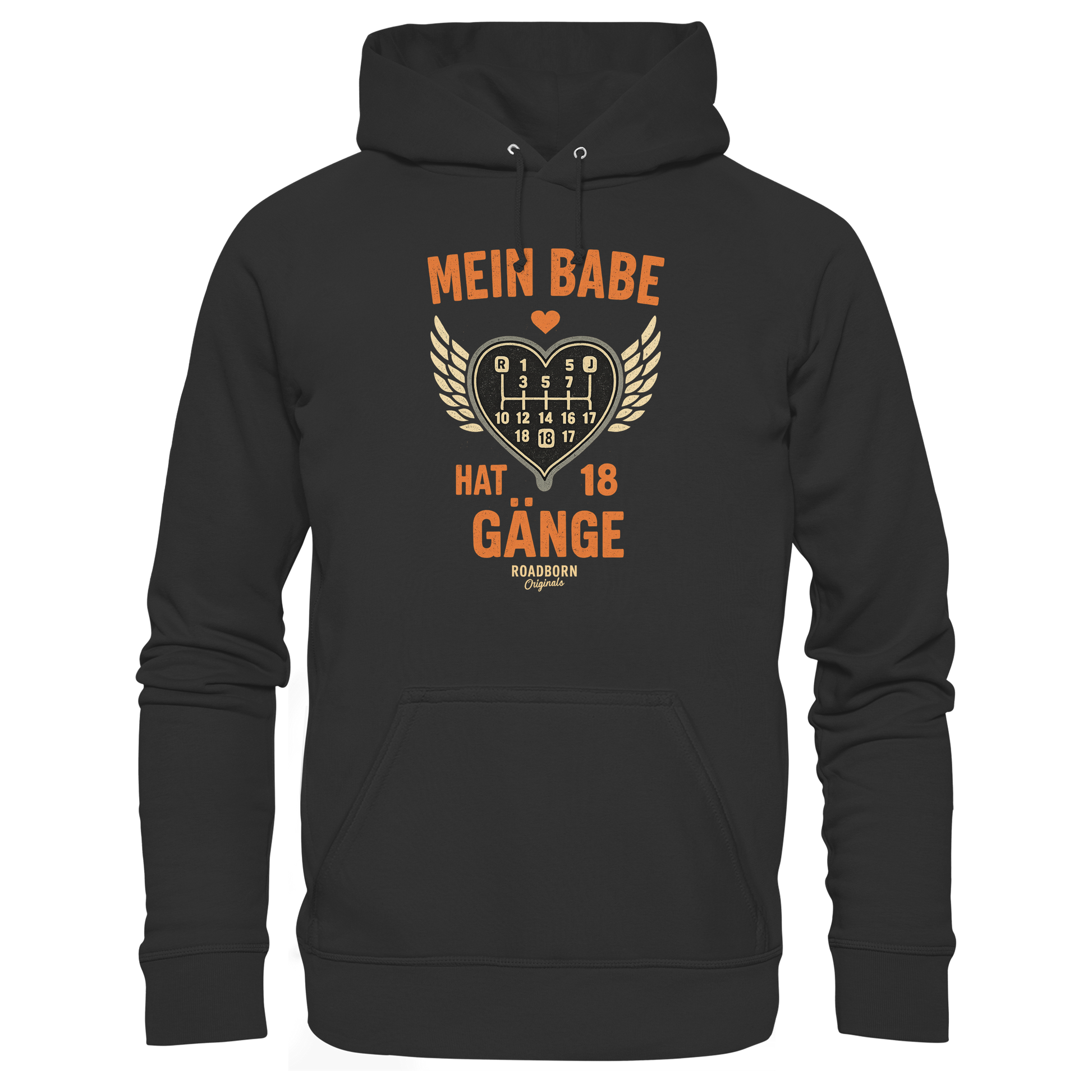 Mein Babe hat 18 Gänge - Premium Unisex Hoodie