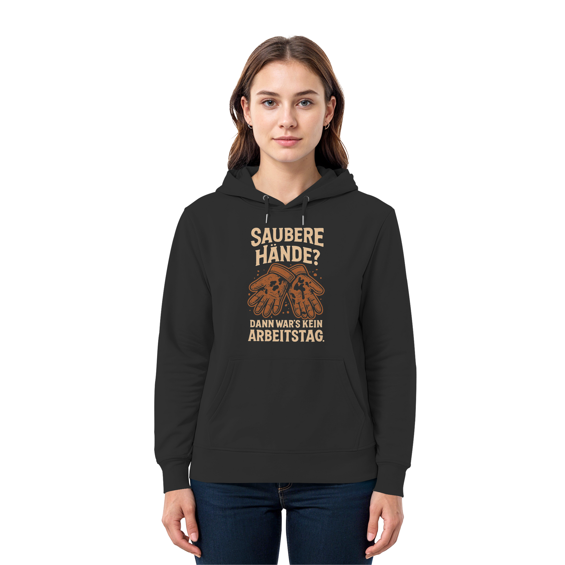 Saubere Hände? Dann war's kein Arbeitstag - Premium Unisex Hoodie