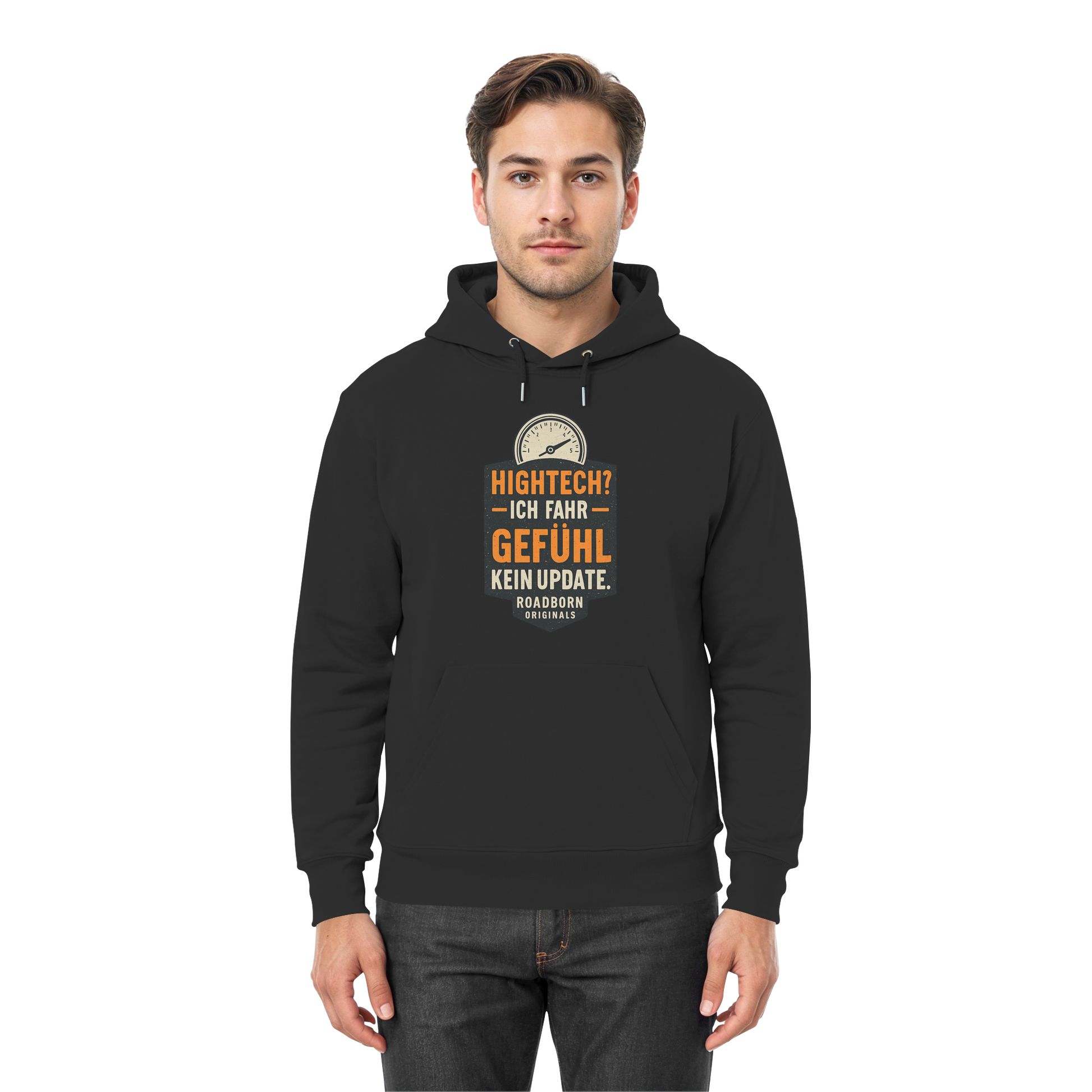 Hightech? Ich fahr Gefühl - kein Update. - Premium Unisex Hoodie