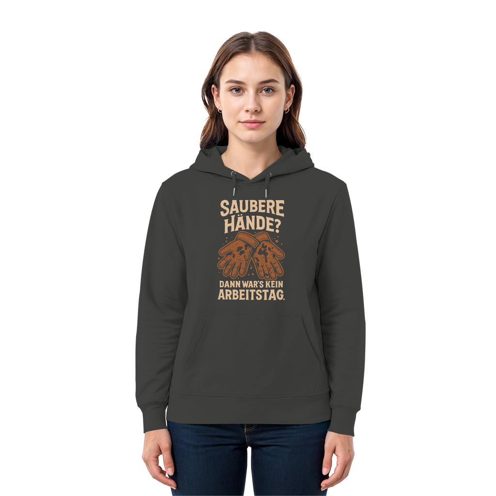 Saubere Hände? Dann war's kein Arbeitstag - Premium Unisex Hoodie