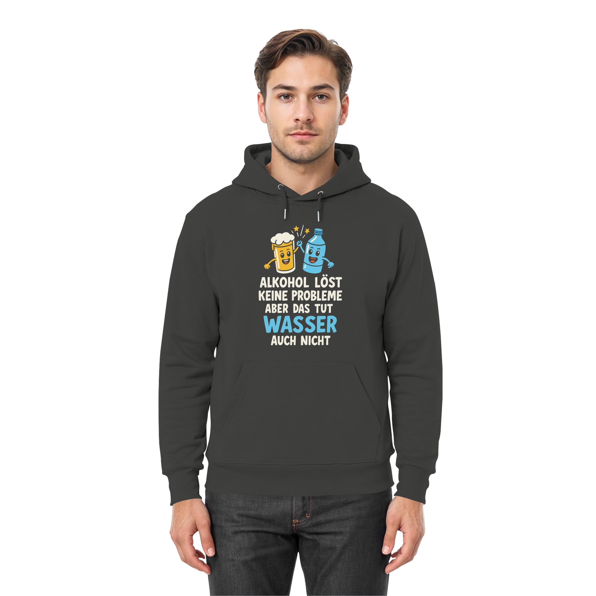 Alkohol löst keine Probleme aber Wasser auch nicht - Premium Unisex Hoodie