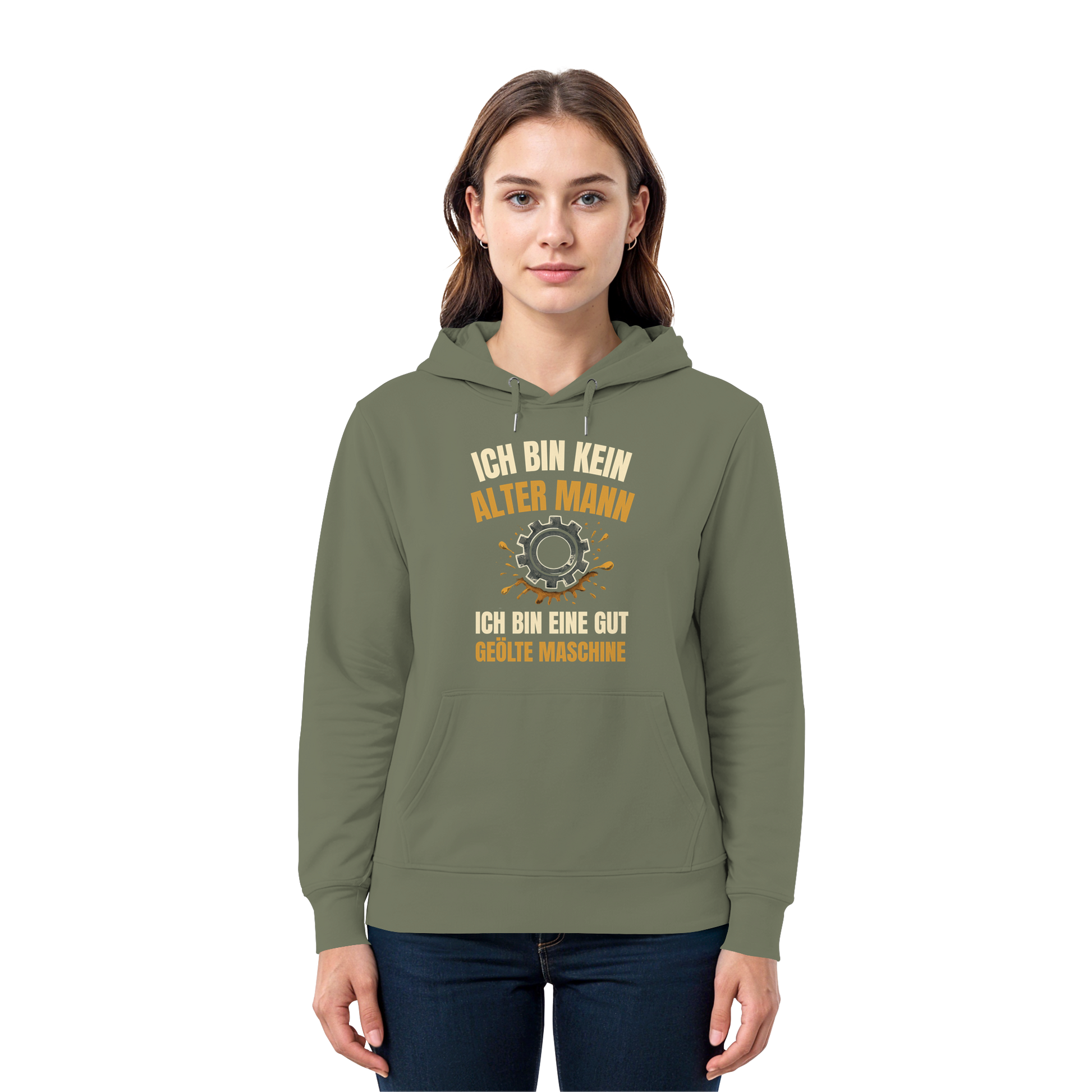Ich bin kein alter Mann. Ich bin eine gut geölte Maschine - Premium Unisex Hoodie