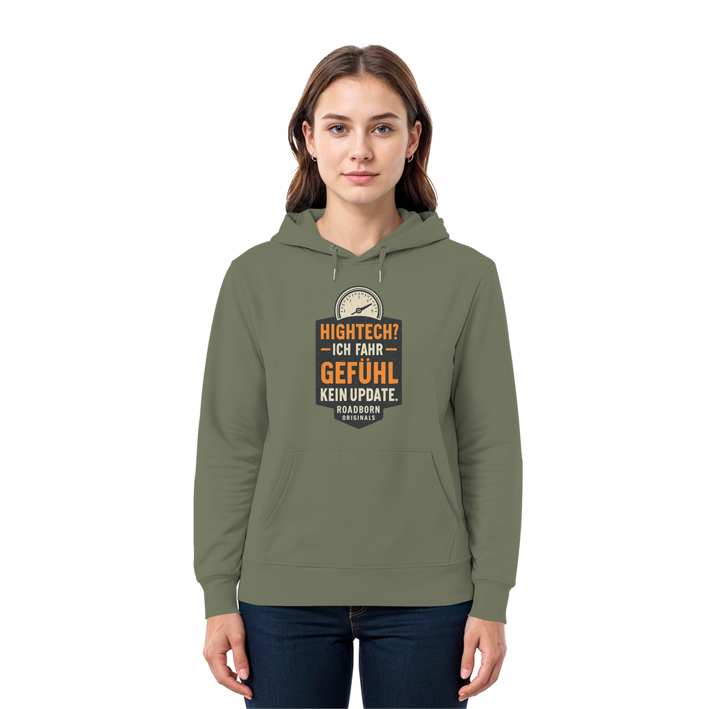 Hightech? Ich fahr Gefühl - kein Update. - Premium Unisex Hoodie