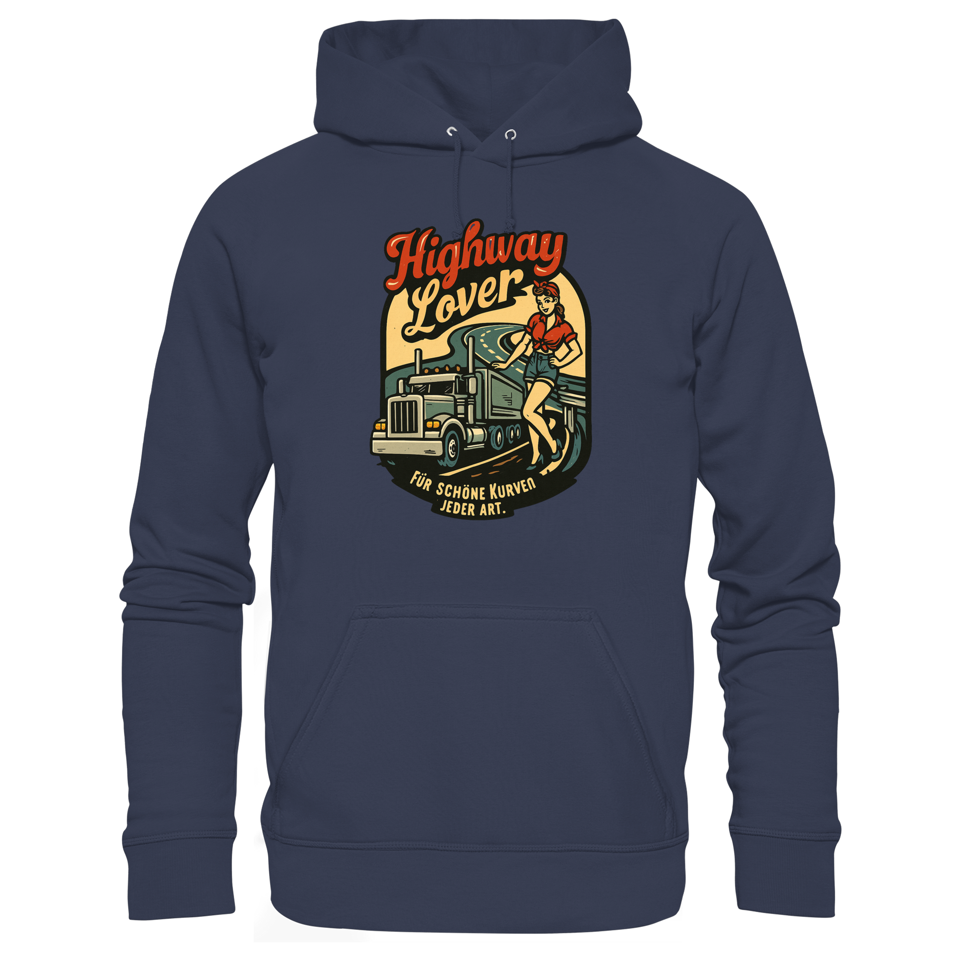 Highway Lover - Für schöne Kurven jeder Art - Premium Unisex Hoodie