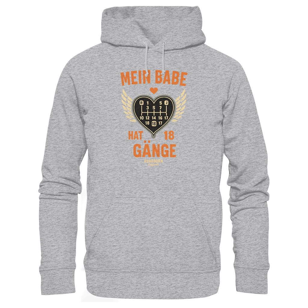 Mein Babe hat 18 Gänge - Premium Unisex Hoodie