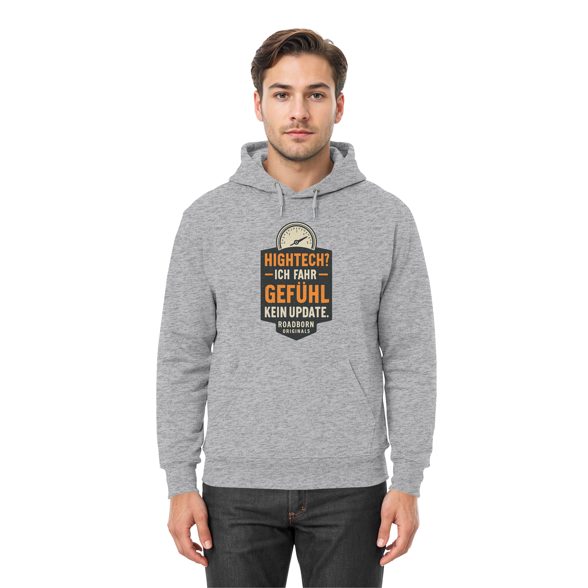 Hightech? Ich fahr Gefühl - kein Update. - Premium Unisex Hoodie