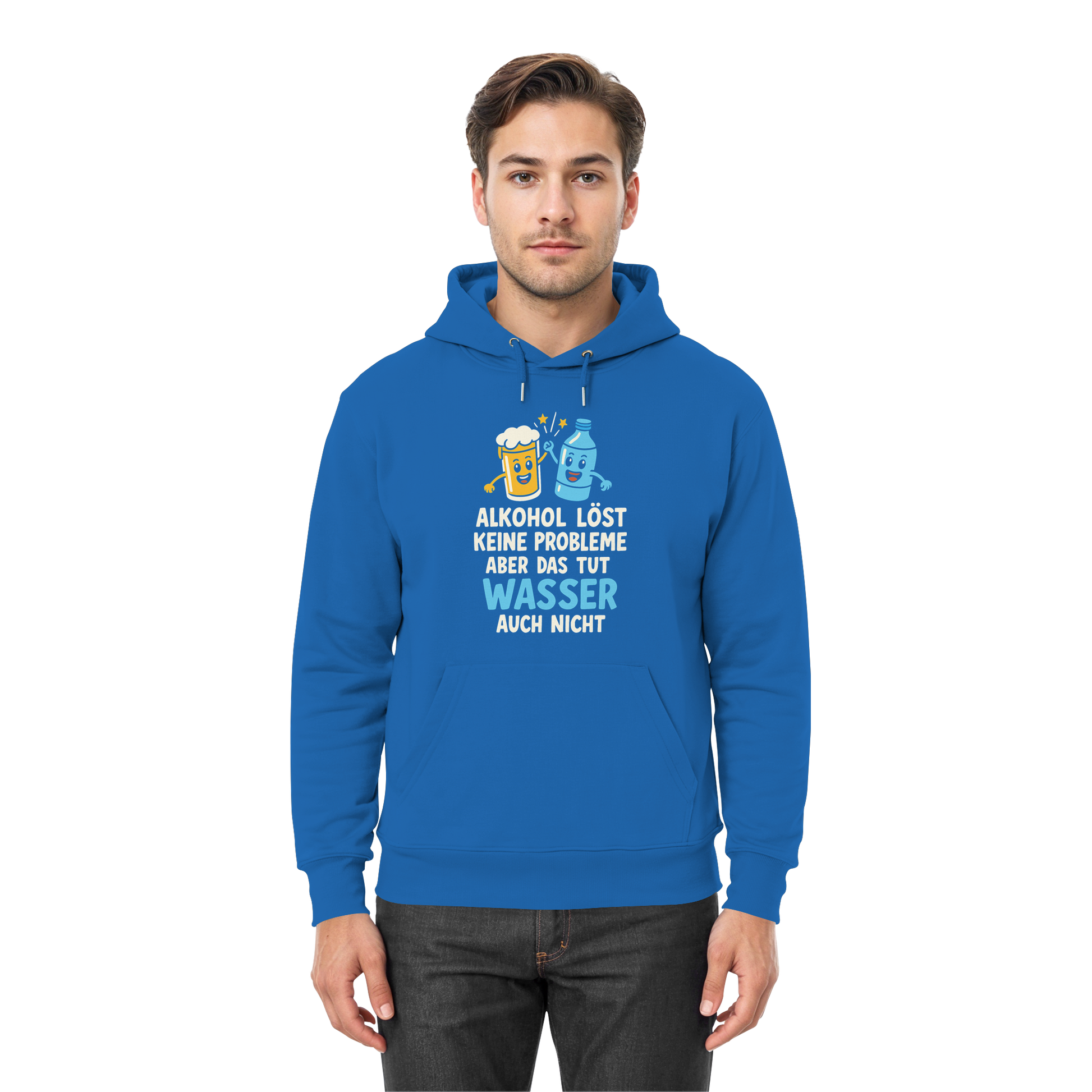 Alkohol löst keine Probleme aber Wasser auch nicht - Premium Unisex Hoodie